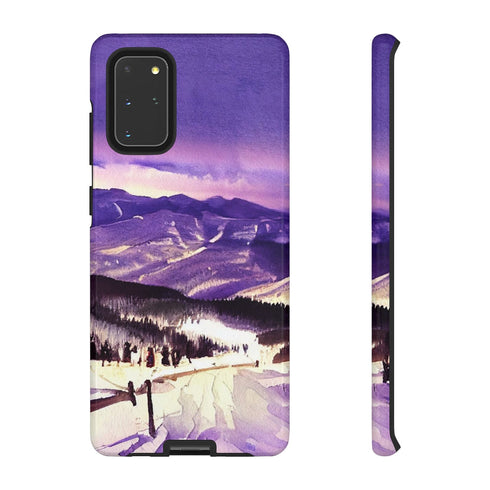 Vail Colorado at Christmas - Impact Resistant Phone Case Samsung Galaxy S20+ Glossy